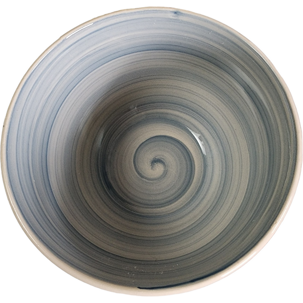 Royal Norfolk Blue Band  White Dots Rooster Center All Purpose Bowl