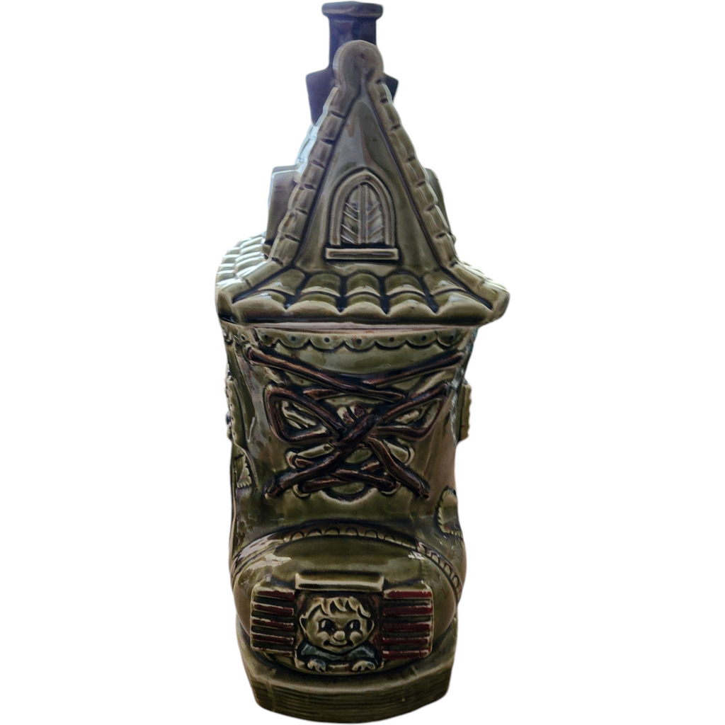 Royal Sealy Olive Green “Old Woman Who Lives in a Shoe” Cookie Jar