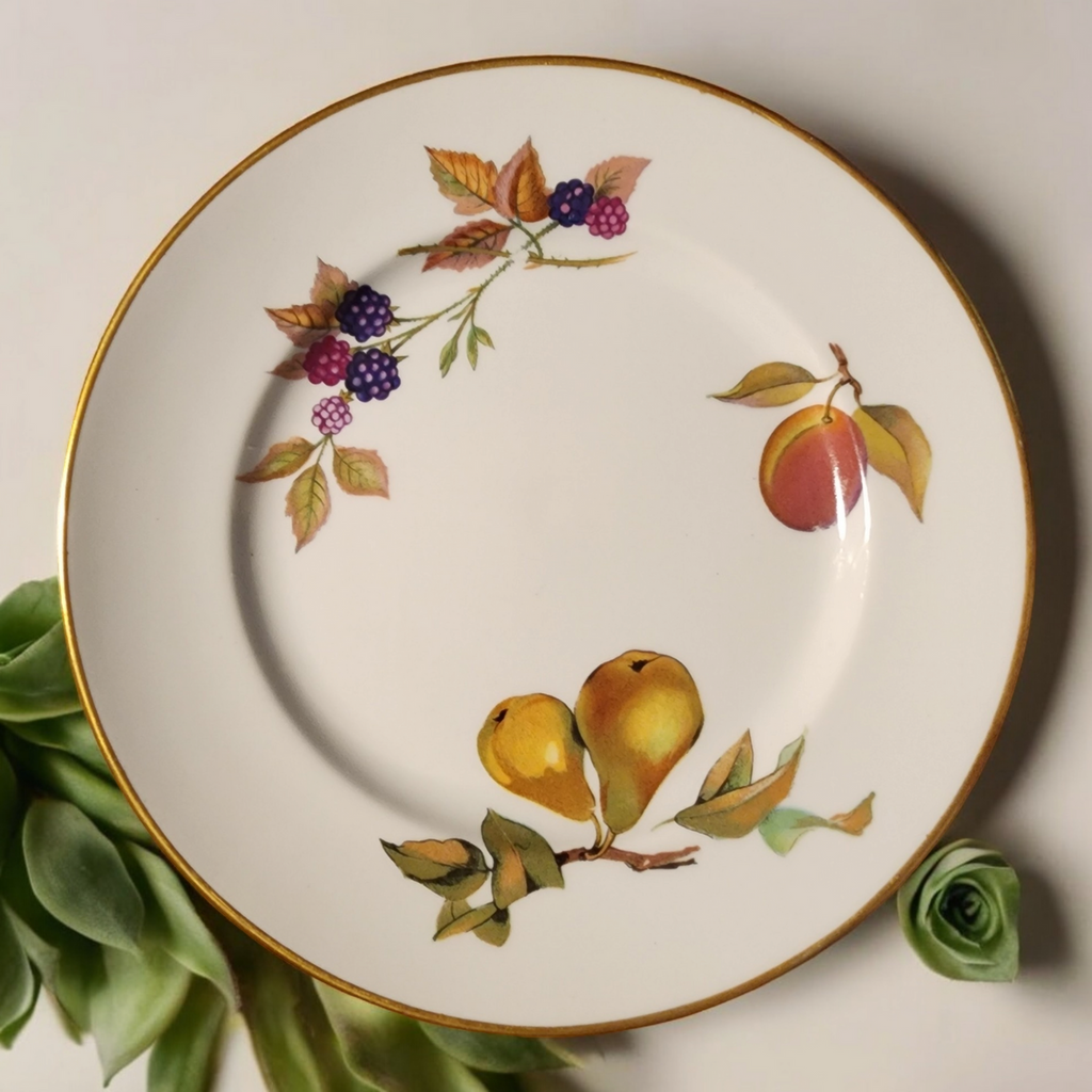 Royal Worcester Evesham Gold Porcelain Salad Plate