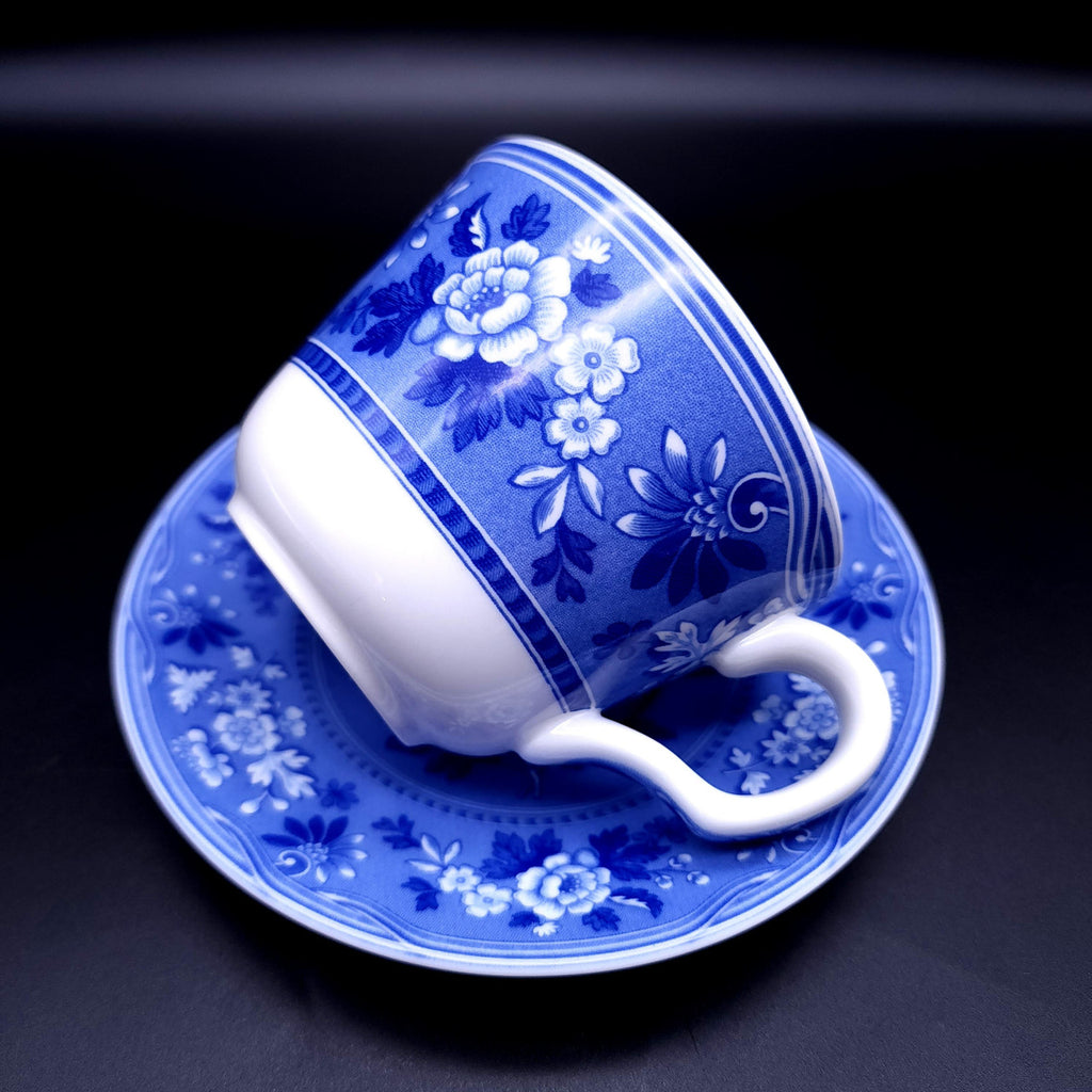 SPODE Georgian Collection Flat Cup & Saucer Set Botanical