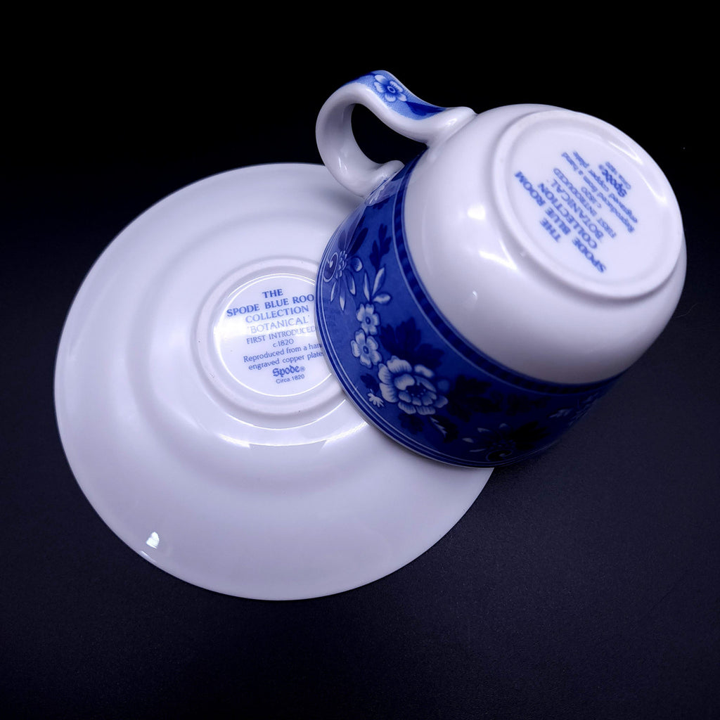 SPODE Georgian Collection Flat Cup & Saucer Set Botanical