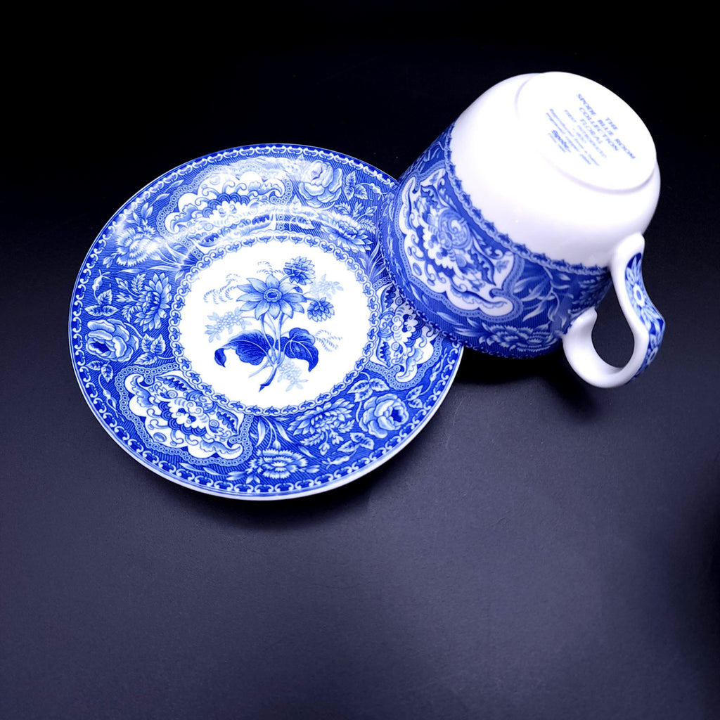SPODE Georgian Collection Flat Cup & Saucer Set Floral