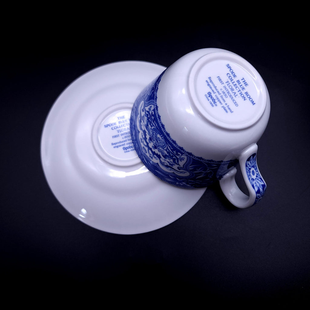 SPODE Georgian Collection Flat Cup & Saucer Set Floral