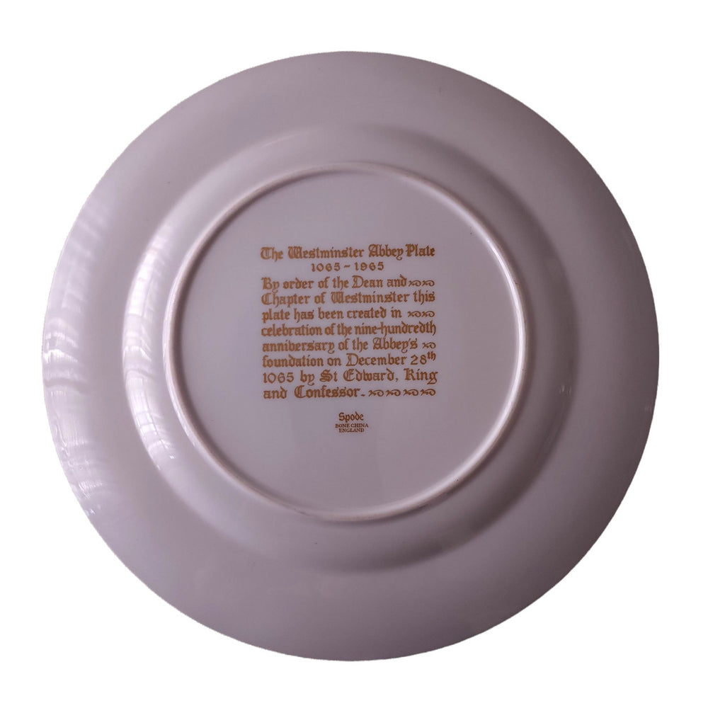 10" SPODE Single Release-Spode Westminster Abbey Plate