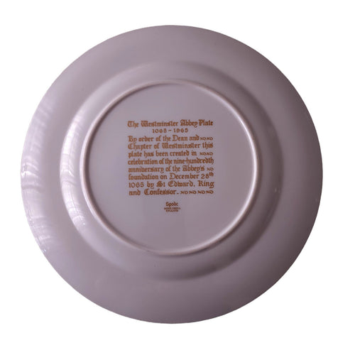 10" SPODE Single Release-Spode Westminster Abbey Plate