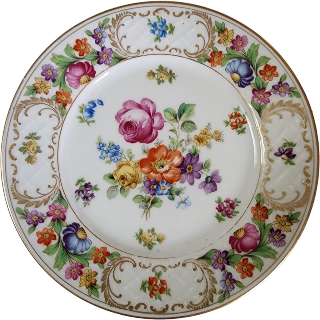 Schumann Bavaria Dresdener Dresdner Art Multmotif Dessert/Pie Plate