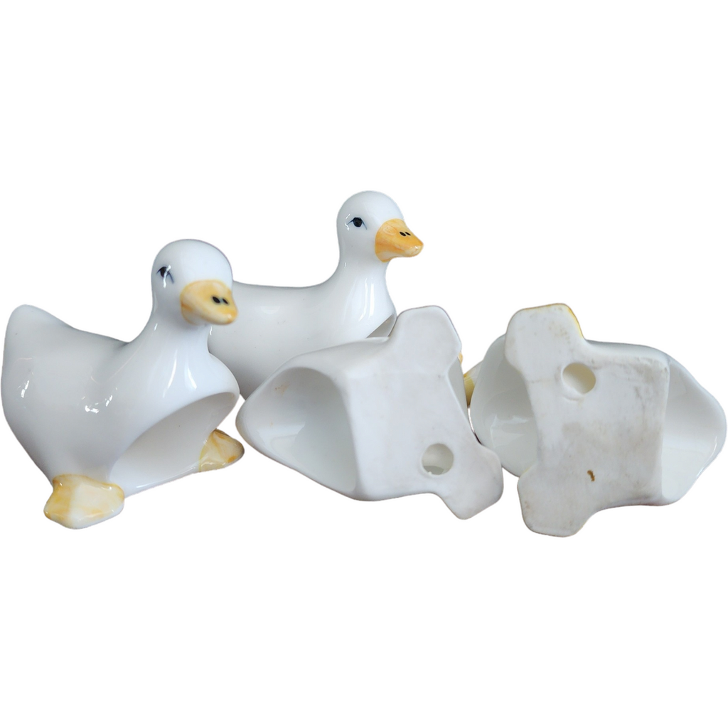 Bone China Duck Napkin Rings Set of 4