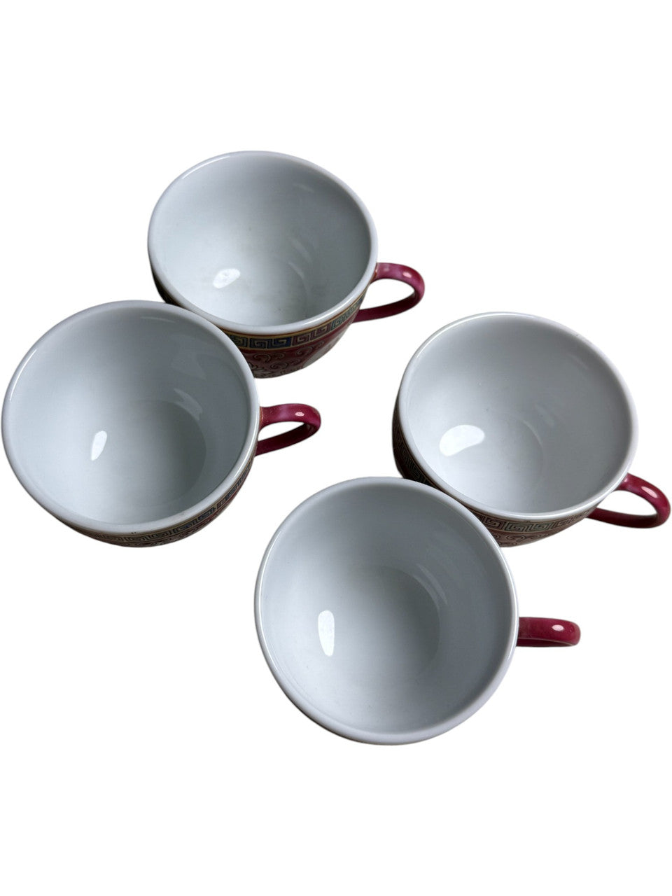 Set of 4 Vintage Chinese Jingdezhen Porcelain Cups