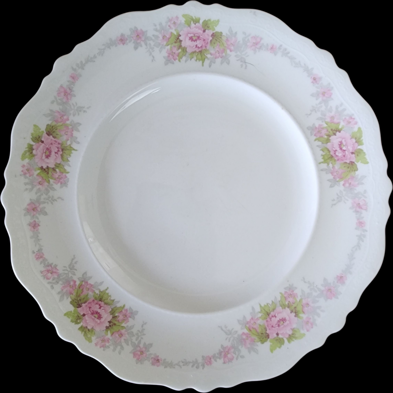 9"  Vintage Johnson Bros. English China | Rose Chintz Style Floral Plates | Cottagecore Shabby Chic Dinnerware