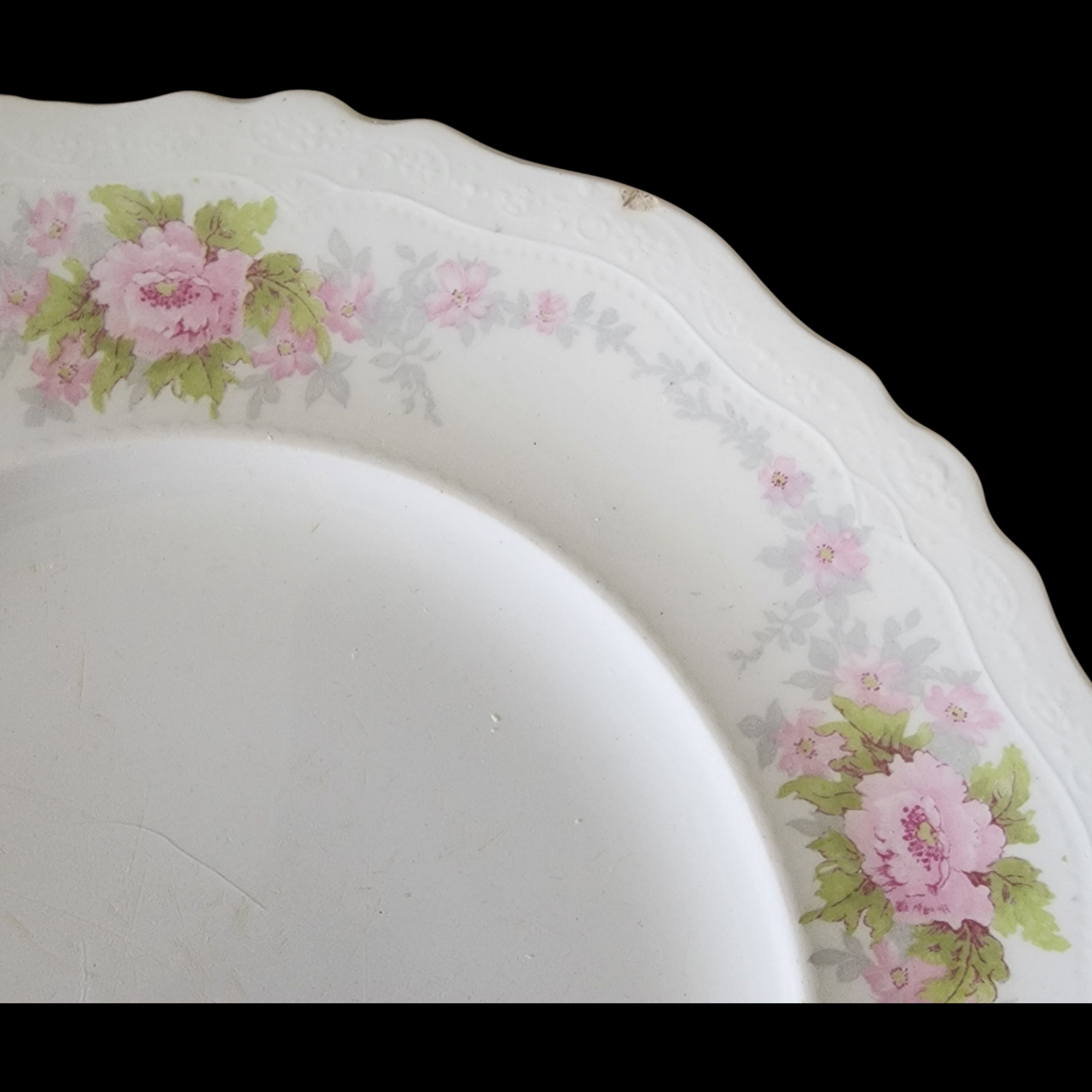 9"  Vintage Johnson Bros. English China | Rose Chintz Style Floral Plates | Cottagecore Shabby Chic Dinnerware