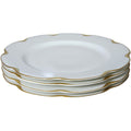 Set of 4 Antique Haviland Limoges Schleiger 24 Ranson Gold Dinner Plates 9.75
