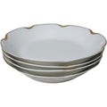 Set of 4 Antique Haviland Limoges Schleiger 24 Ranson Gold Rim Fruit Bowls 5"