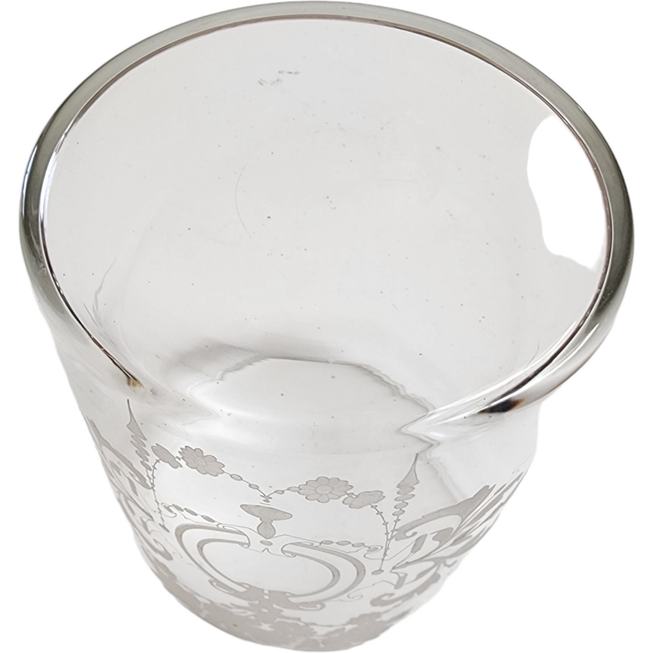 Shafford Etched Apothecary Glass Canister Portugal Jar