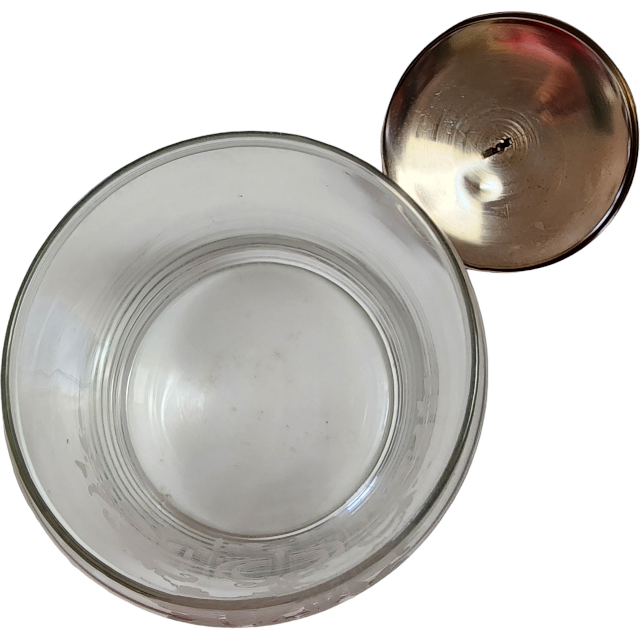 Shafford Etched Apothecary Glass Canister Portugal Jar