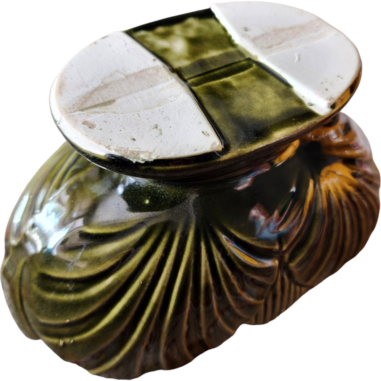 Shawnee Pottery Olive Green Planter