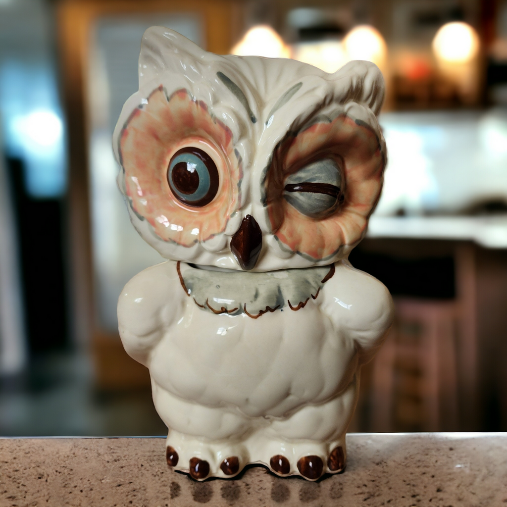 Shawnee Pottery Owls Cookie Jar & Lid