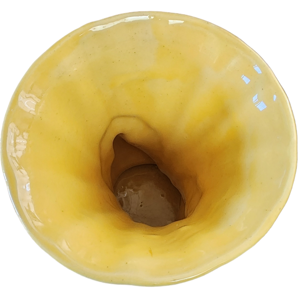 Shawnee Pottery Southern Double Dove Ceramic Yellow Vase