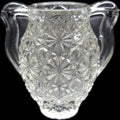 Smith Glass Clear Daisy and Button Miniature Urn Vase Toothpick Holder