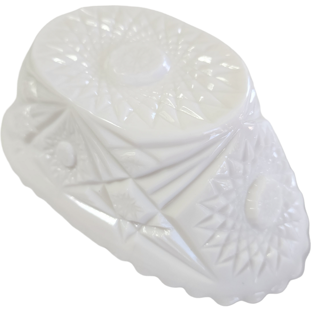 Smith Glass Milkglass Arches Star Criss Cross Oval Bon Bon