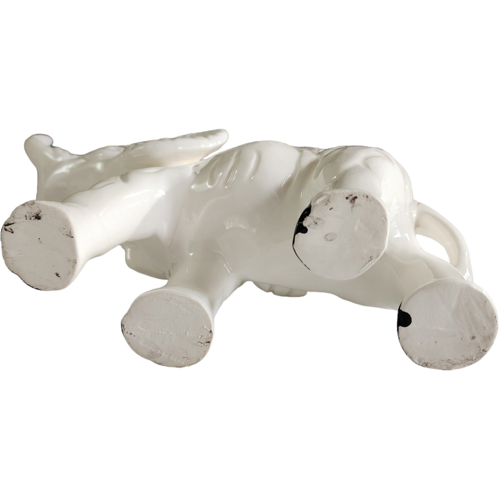Sophia Ann Porcelain White Elephant Trunk Up Old Figurine Japan