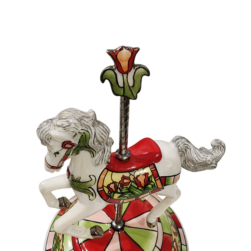 Splendid Spring Carousel Horse Figurine Era of Elegance Collection – Limited Edition