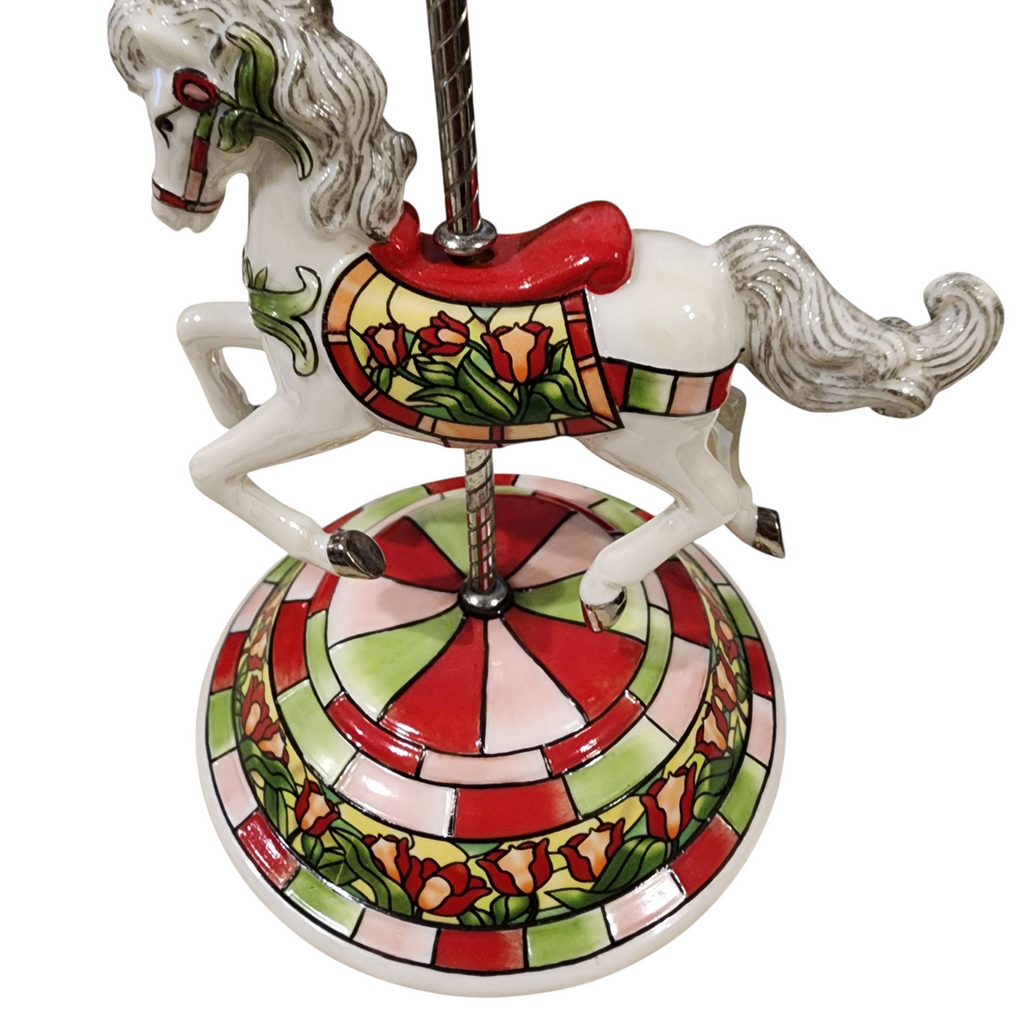 Splendid Spring Carousel Horse Figurine Era of Elegance Collection – Limited Edition