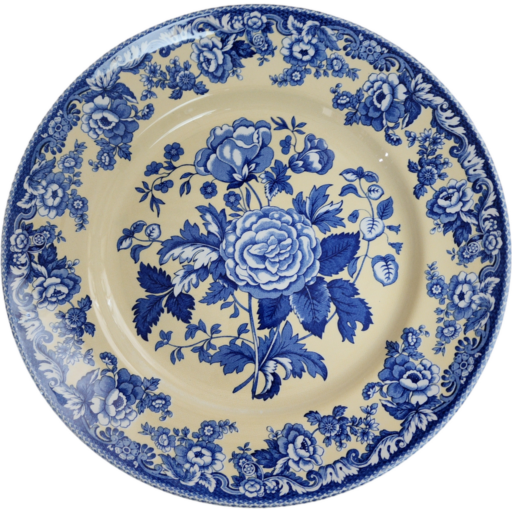 Spode Blue Room Garden Collection Yellow Background Pasta Serving Bowl