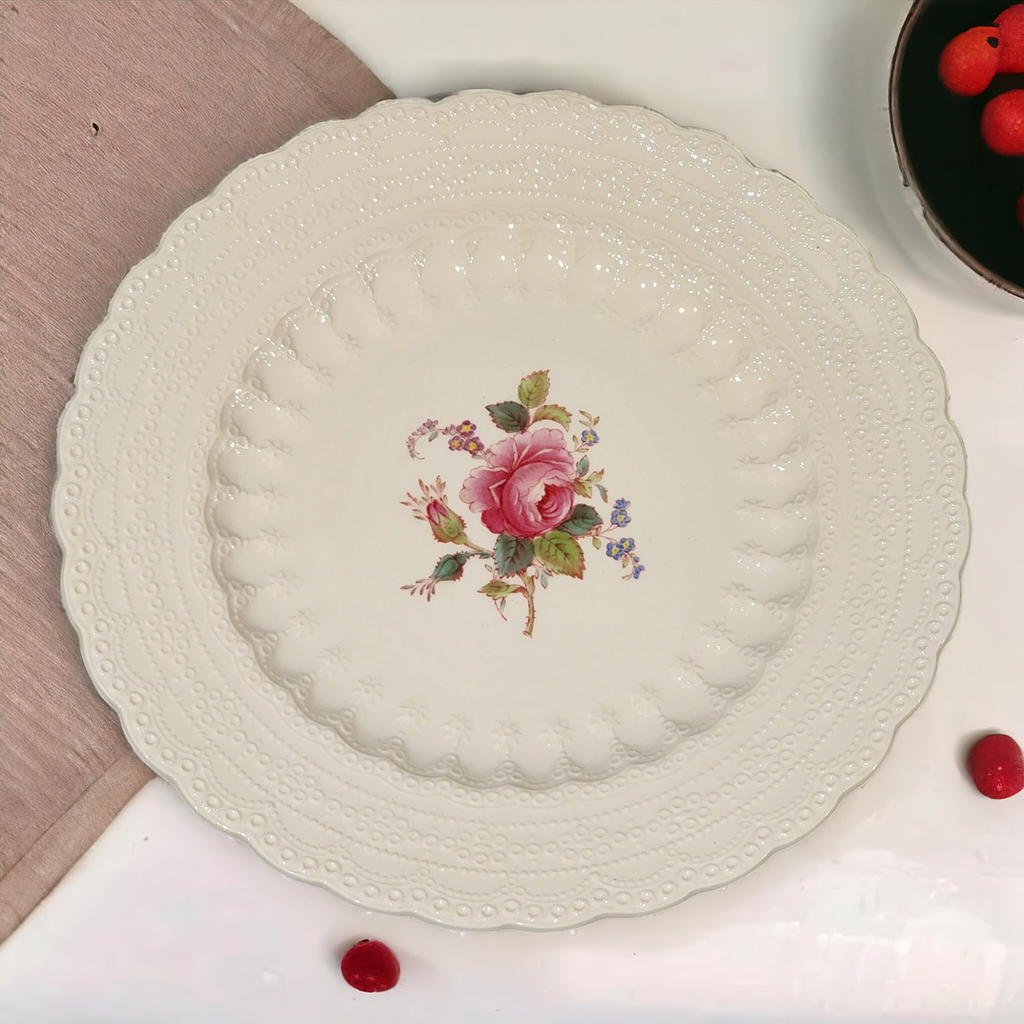 Spode Jewel Billingsley Rose Pink Salad Plate