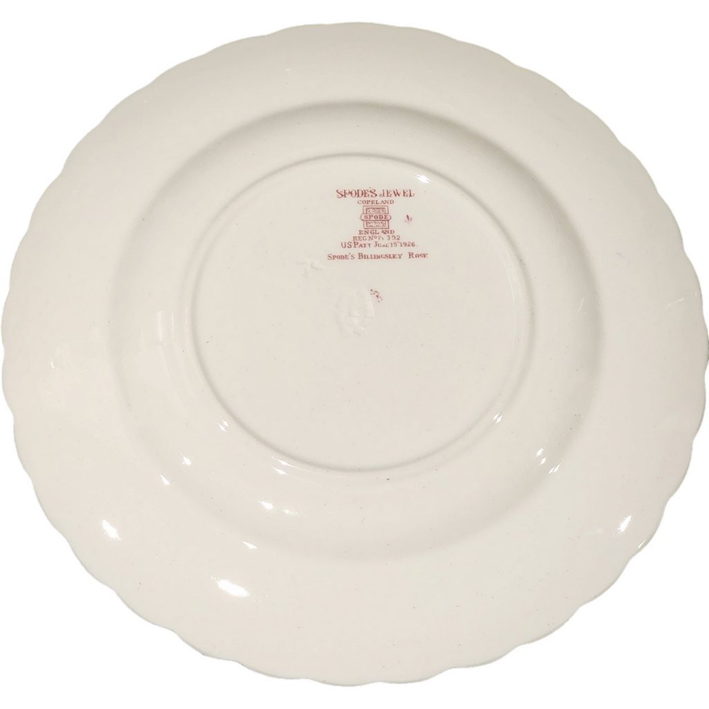 Spode Jewel Billingsley Rose Pink Salad Plate