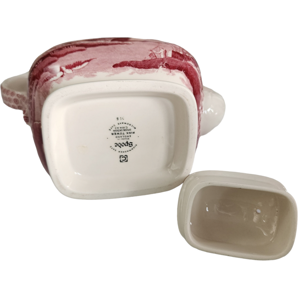Spode Tower Pink Coffee Pot & Lid