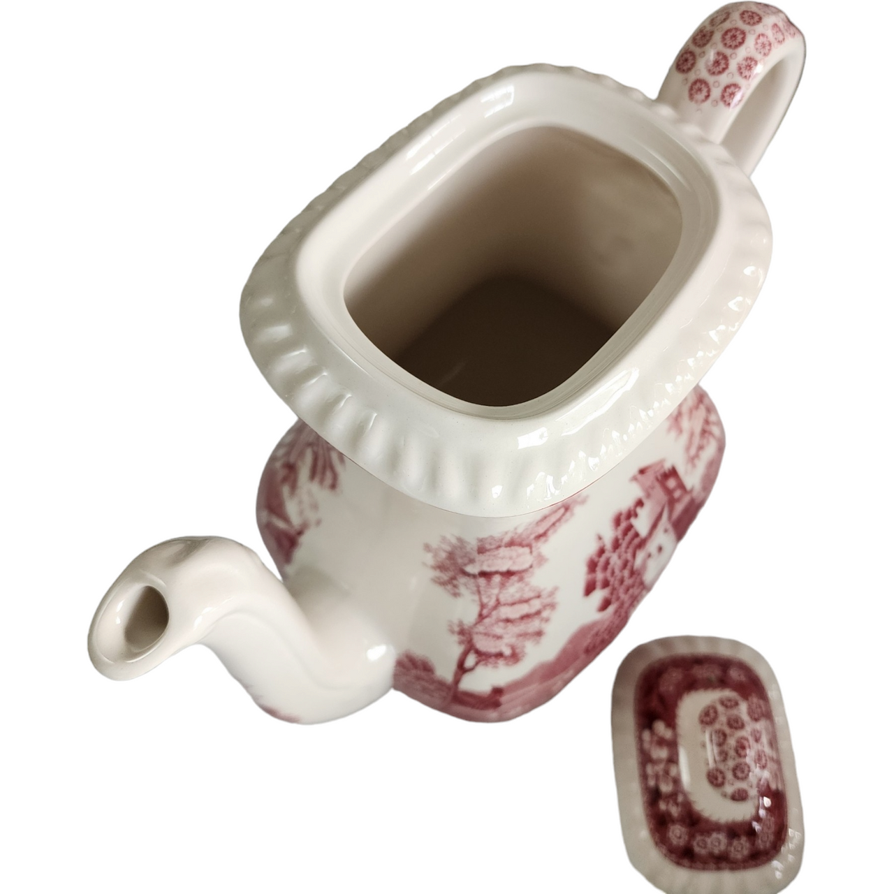 Spode Tower Pink Coffee Pot & Lid