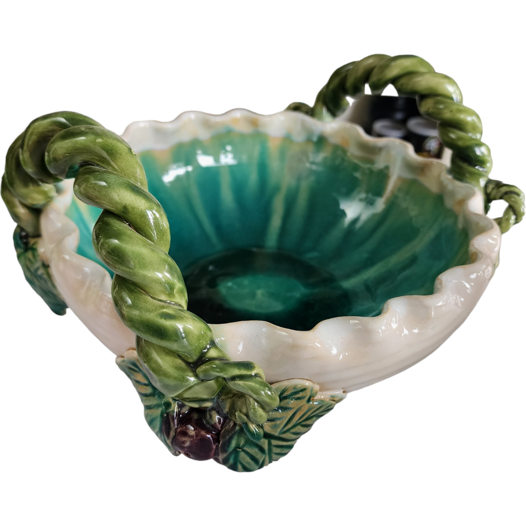 St. Peter Graz Majolica Glaze Pottery Fruit Bowl Austria
