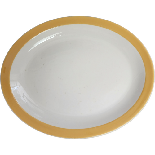 Sterling Vitrified China Ohio Airbrush Serving Platter Restaurant Ware