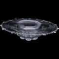 13" Susquehanna Salina Pattern | Etched Crystal Glass Serving Bowl | Mid-Century Elegant Tableware