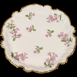 T&V Tressemanes & Vogt May Flower Gold Edge Plate France