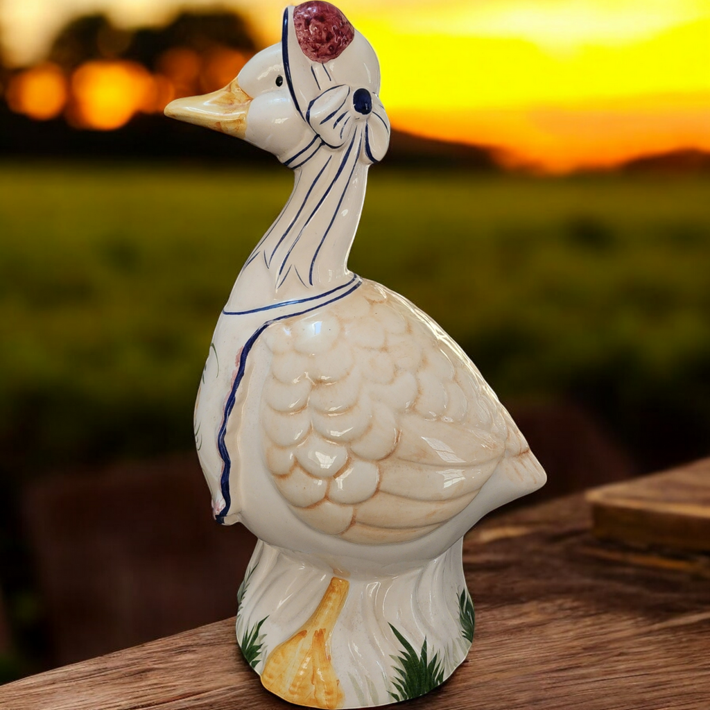 12" Charming Tall Porcelain Mother Goose Figurine