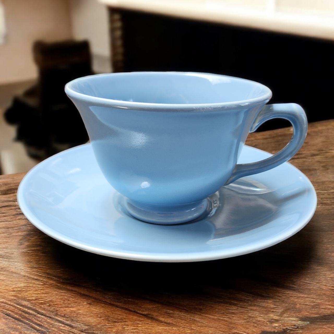 Taylor Smith&T TS&T Luray Pastels Blue Footed Cup & Saucer Set