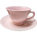 Taylor Smith&T TS&T Luray Pastels Pink Footed Cup & Saucer Set