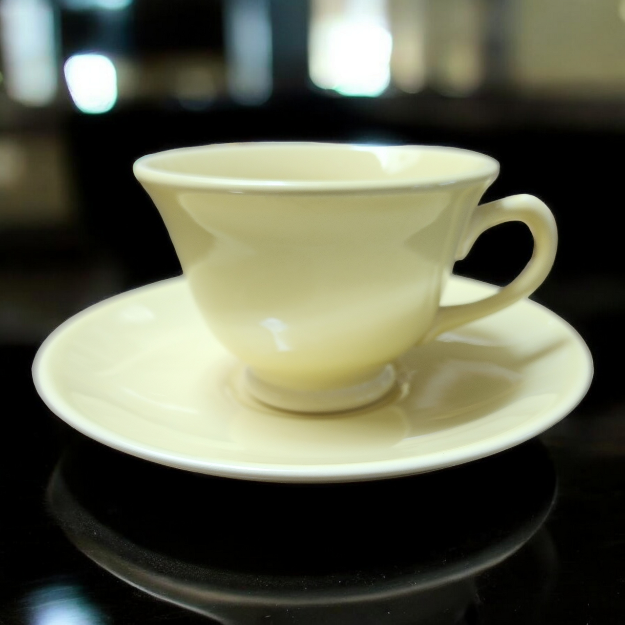Taylor Smith&T TS&T Luray Pastels Yellow Footed Cup & Saucer Set