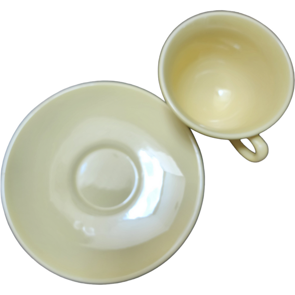 Taylor Smith&T TS&T Luray Pastels Yellow Footed Cup & Saucer Set