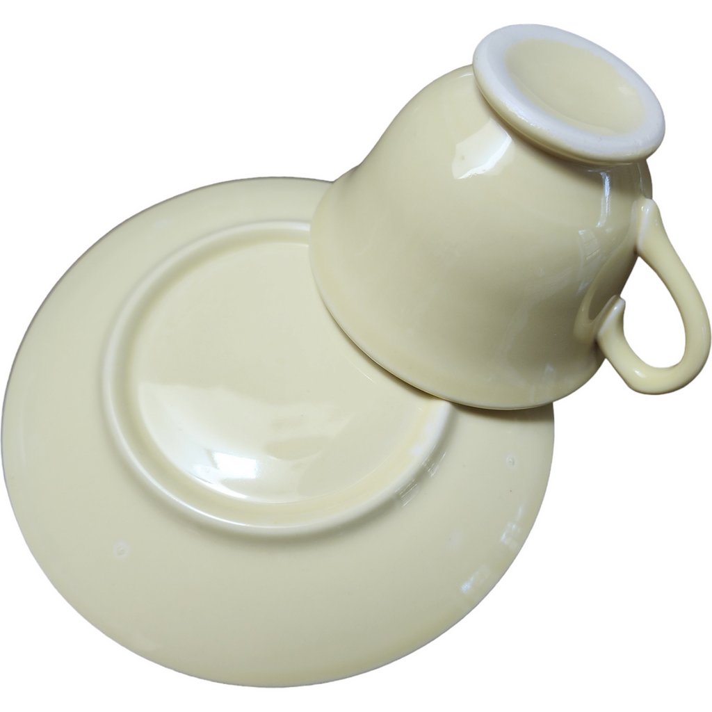 Taylor Smith&T TS&T Luray Pastels Yellow Footed Cup & Saucer Set