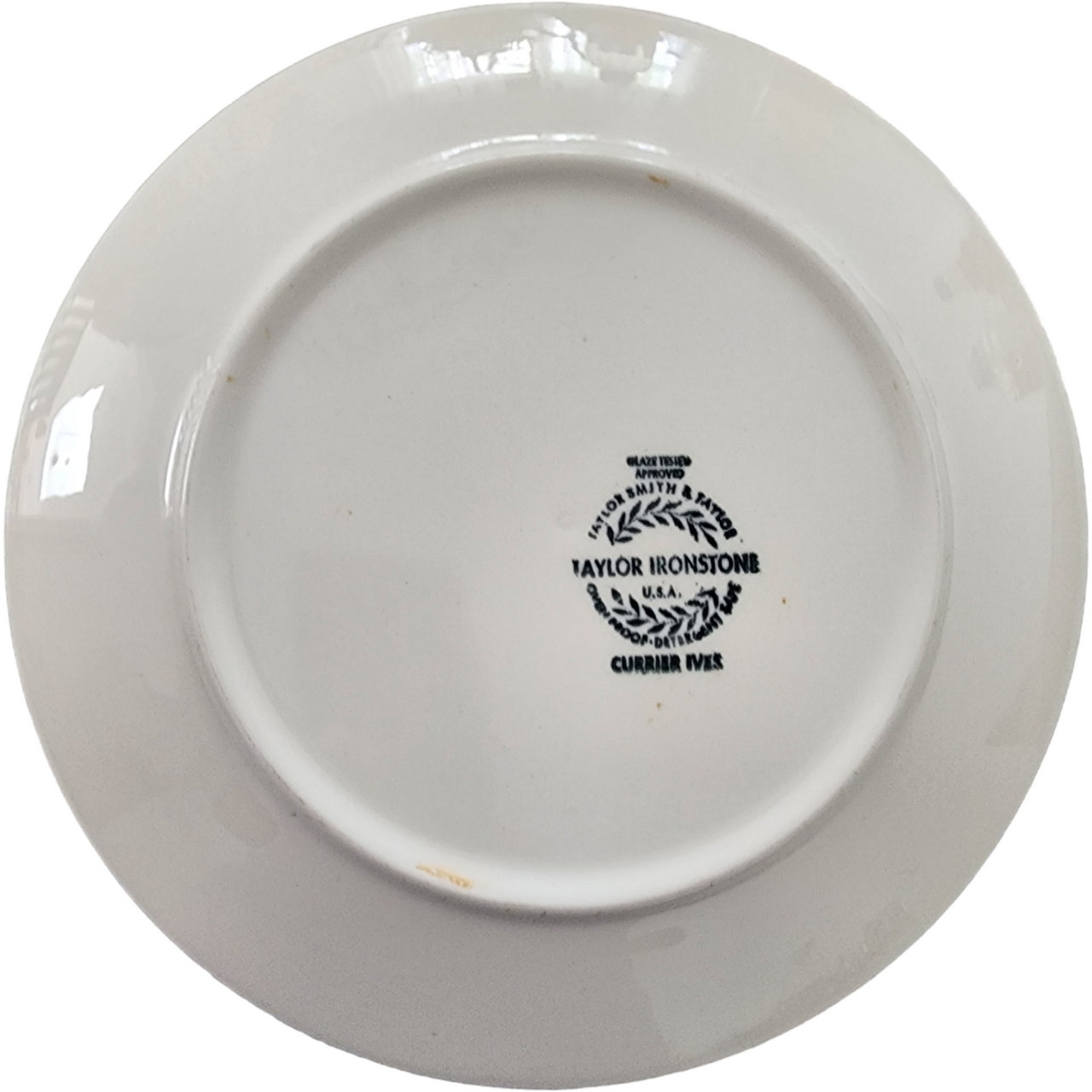 Taylor Smith & T TS&T Currier and Ives Blue Dinner Plate