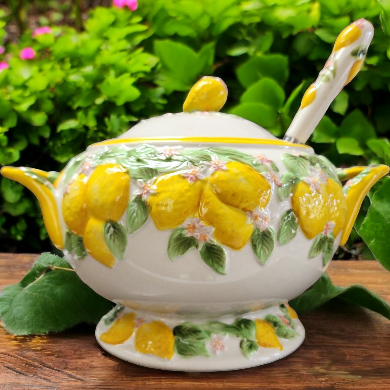 Temp-Tations Figural Fruit 3.5QT Soup Tureen with Ladle