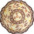 Temp-tations Old World Eggplant  Hand-Painted 8" Scalloped Salad Plate