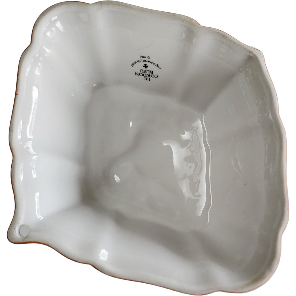 The Franklin Mint Le Cordon Bleu Lamb & Goose Porcelain Gelatin Jello Mold Wall Decor