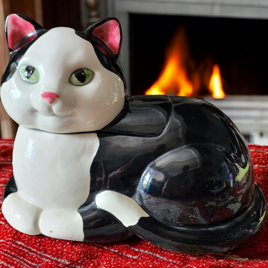 The Good Company Tuxedo Cat Kitty Cookie Jar