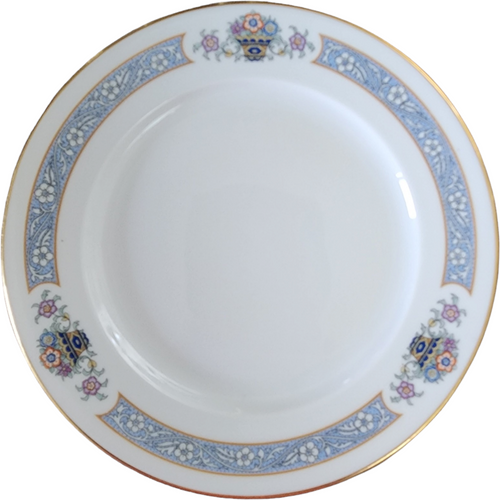 Thomas The Brunswick Blue Band Flower Basket Smooth Bread & Butter Plate