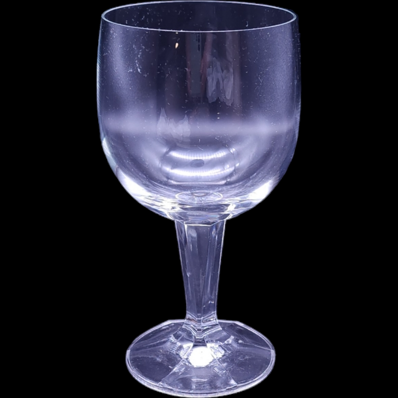 Thomas Triangular Stem Design Lead Crystal Water Goblet