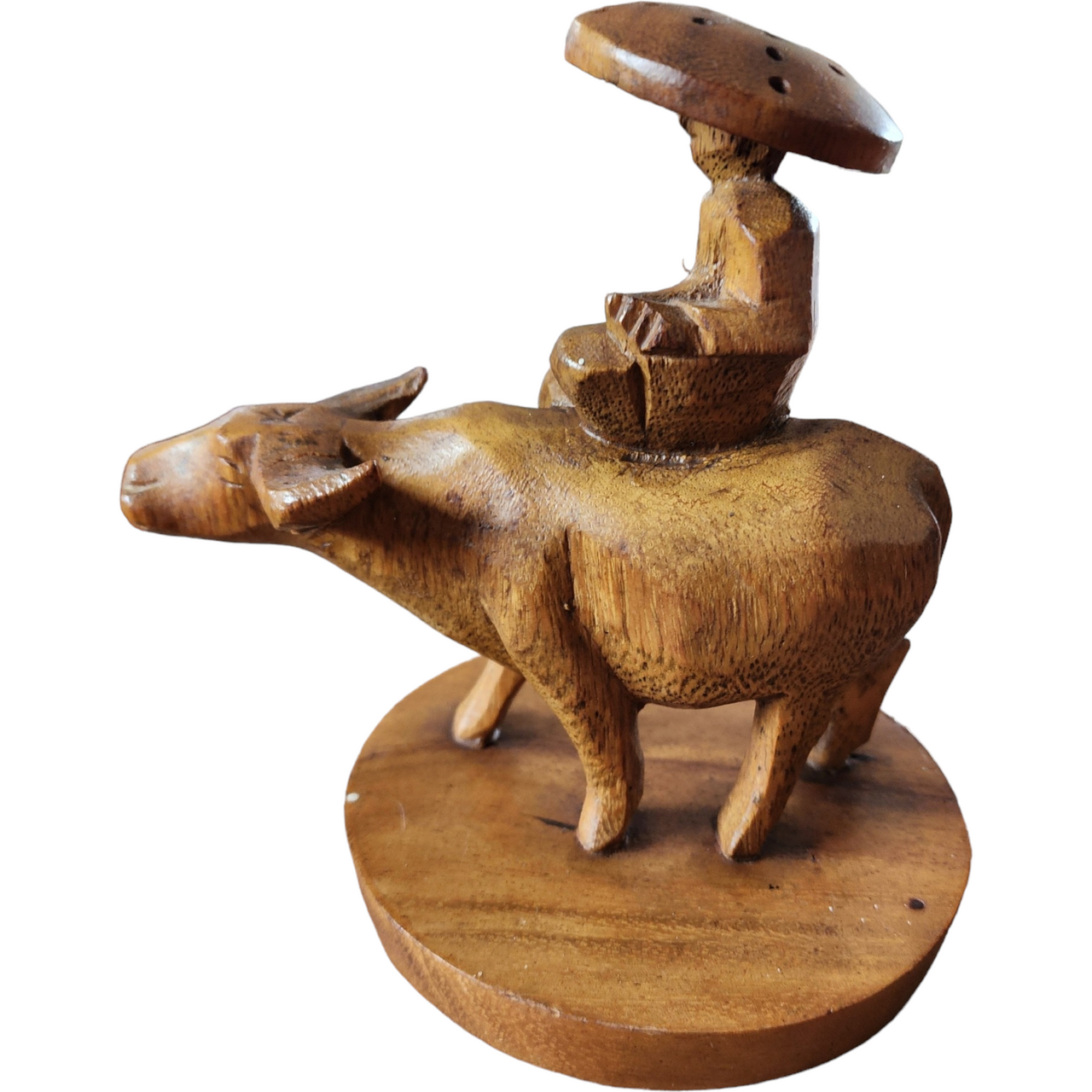 Three Tier Buffalo Wood Handcrafted Carved Lazy Susan