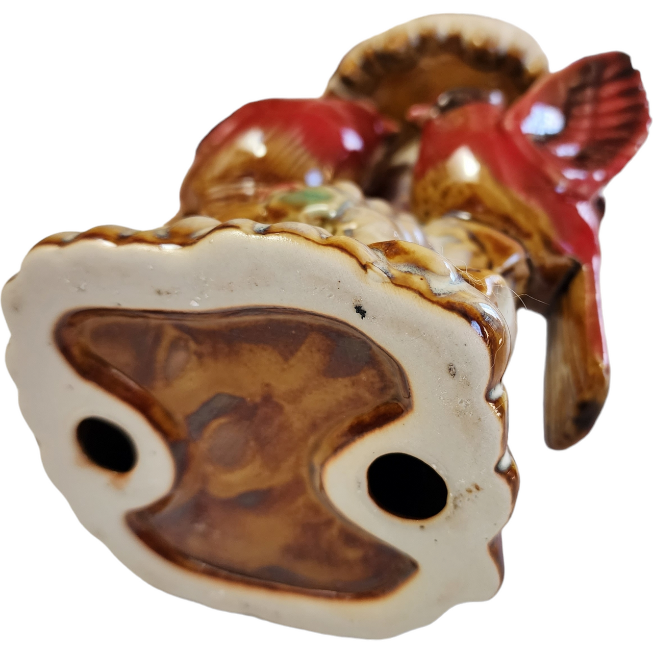 Tii Collections Ceramic Love Birds Christmas Home Décor  Candle Holder